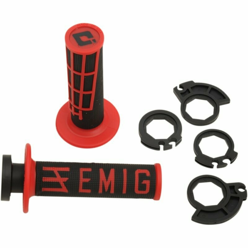 ODI Lock On Grips EMIG Red/Black 2T + 4T
