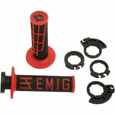 ODI Lock On Grips EMIG Red/Black 2T + 4T