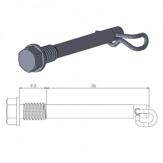 Moto-Master Achterremblokpen SX85 / TC85