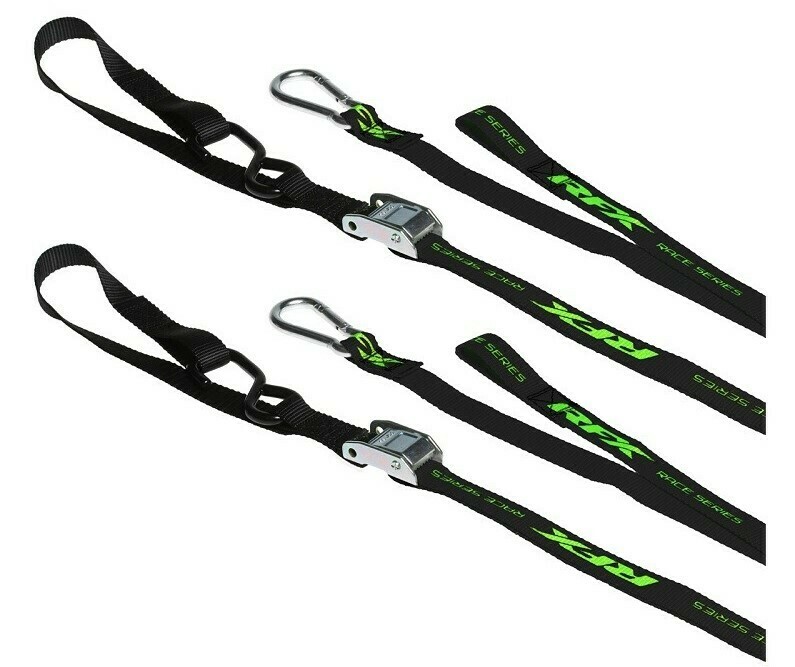 RFX Tiedown Hi / Viz 1.0 + Extra Loop &amp; Carabiner Clip ZWART / LEMMON      FXTD3000055LE