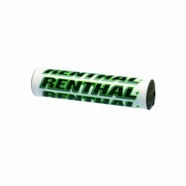 Renthal Shiny Pad Klein Wit / Groen (8,5 ")