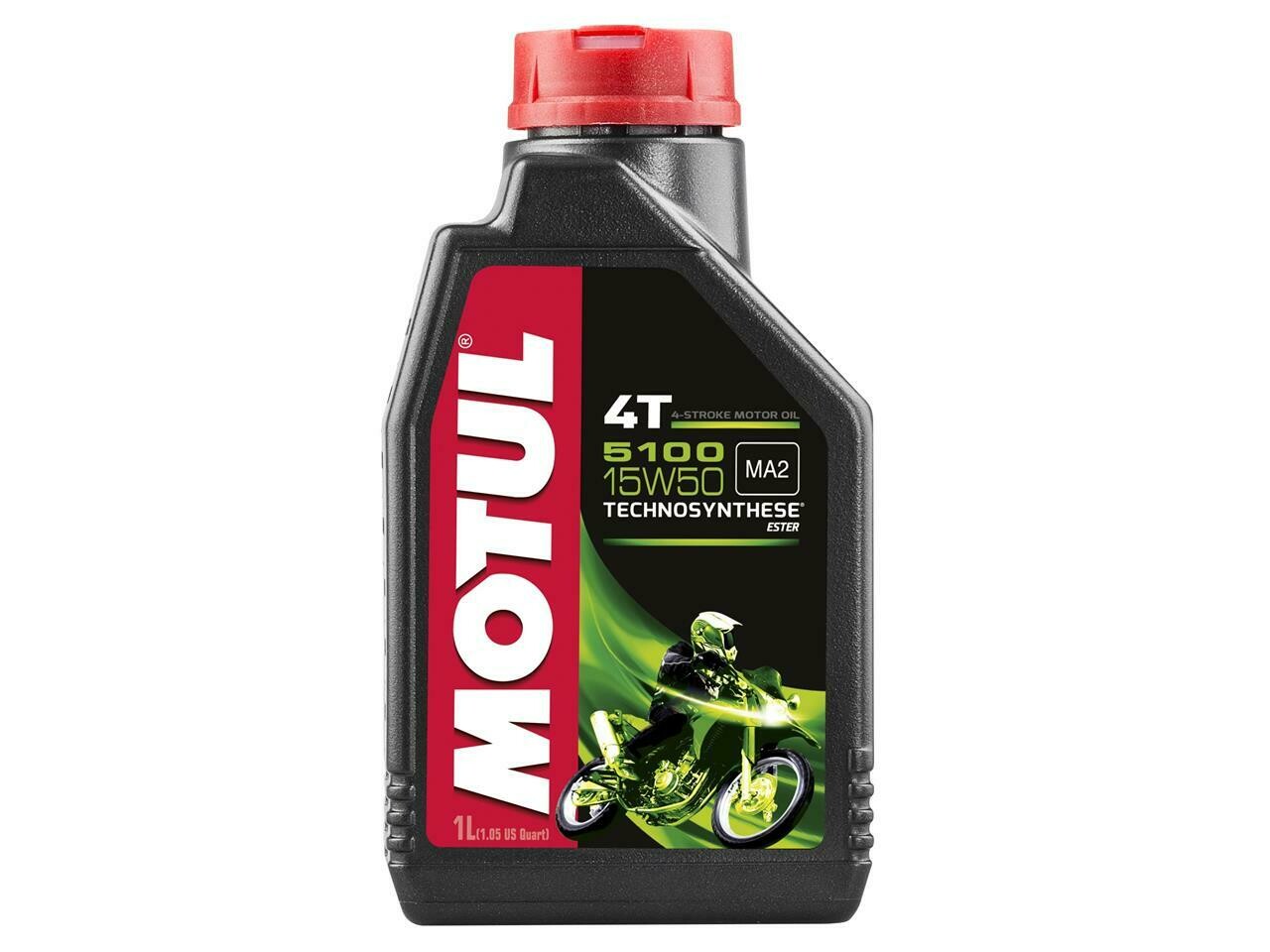 MOTUL 5100 motorolie 4t 15w50 half-synthetisch 1L
