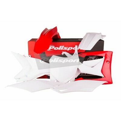 Polisport plastickit Honda OEM Rood Wit Polisport plastickit Honda OEM Rood Wit