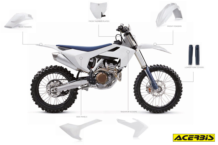 Volledige kit plastic acerbis husqvarna