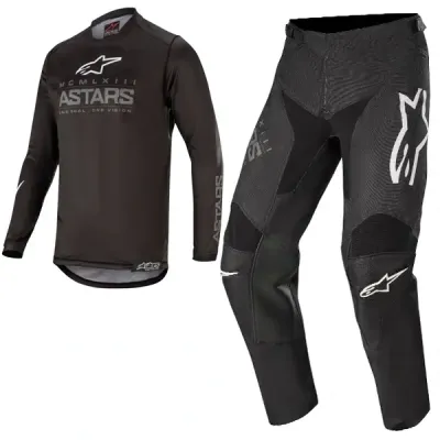 set alpinestars racer graphite zwart broek 30 trui s