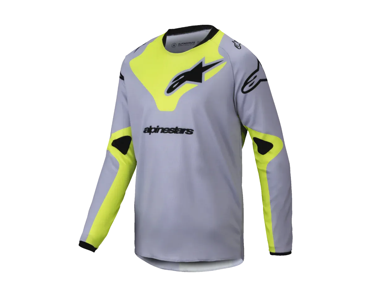 alpinestars racer veil gray yellow fluo trui