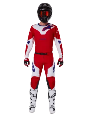 set alpinestars racer veil  bright red white