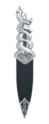 SD106, Stag Polished Pewter, Sgian Dubh