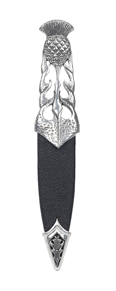 SD97, Thistle Polished Pewter, Sgian Dubh