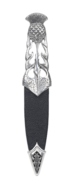SD97, Thistle Polished Pewter, Sgian Dubh