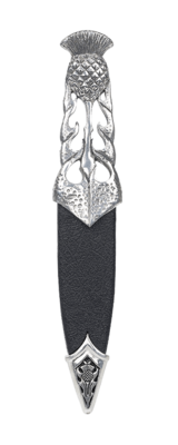 SD97, Thistle Polished Pewter, Sgian Dubh