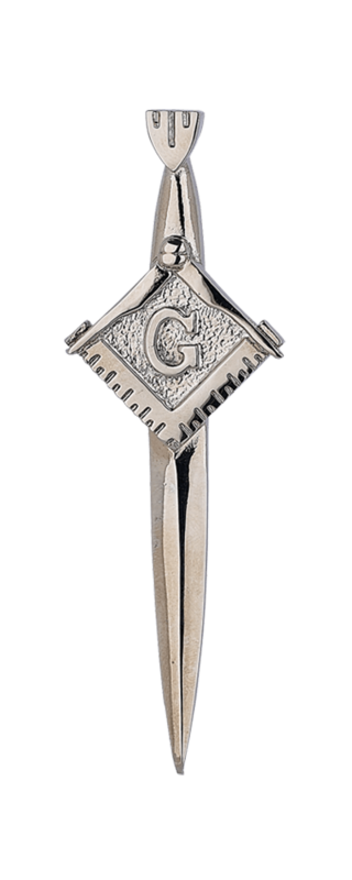 Masonic Kilt Pin, Polished