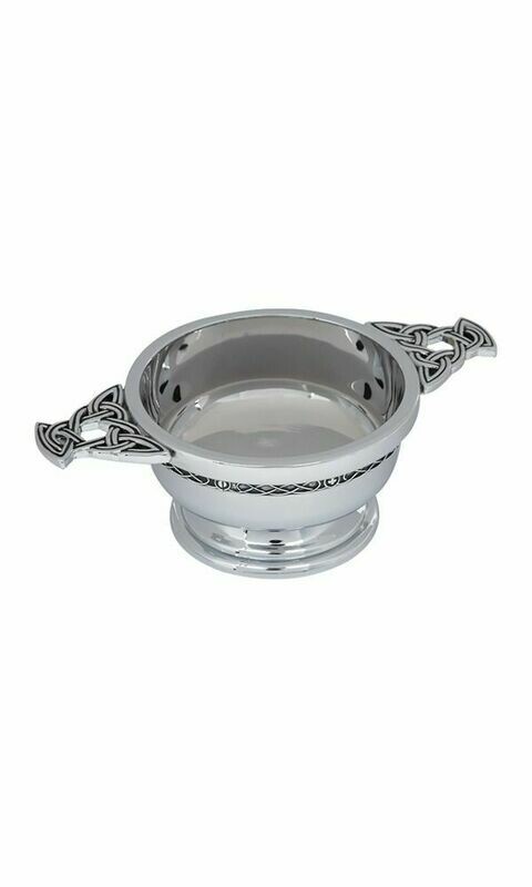 2.5" Celtic Chrome Plated Quaich