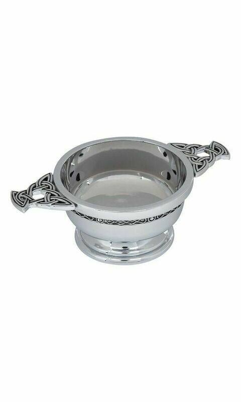 3" Celtic Chrome Plated Quaich