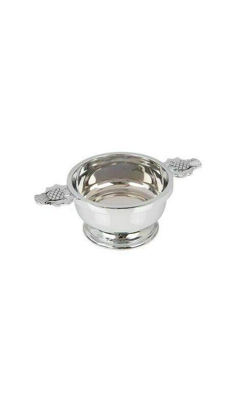 2.5" Thistle Chrome Plated Quaich