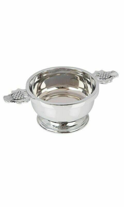 4" Thistle Chrome Plated Quaich