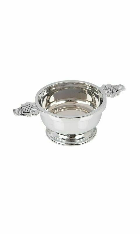3" Thistle Chrome Plated Quaich