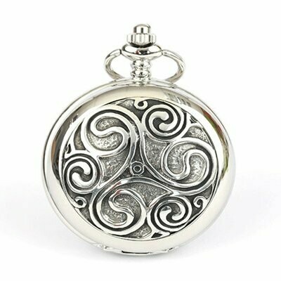 Celtic Swirl, Mechanical Pocket Watch