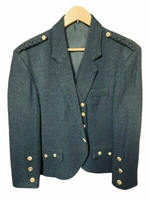 Ex Hire Crail Jacket & Vest, Navy Tweed