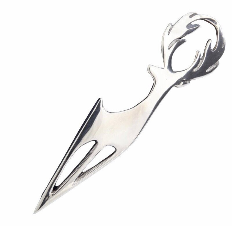 Stag Kilt Pin, Pewter