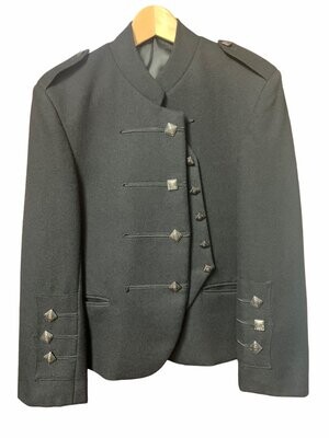 Ex Hire Cairngorm Jacket & Vest, 100% Wool, Black Barathea