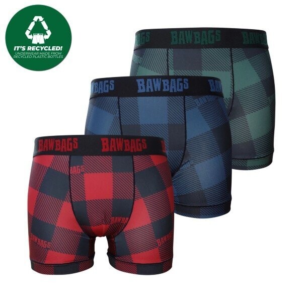 Cool De Sacs Flannel 3-Pack Technical Boxer Shorts, Size: Small