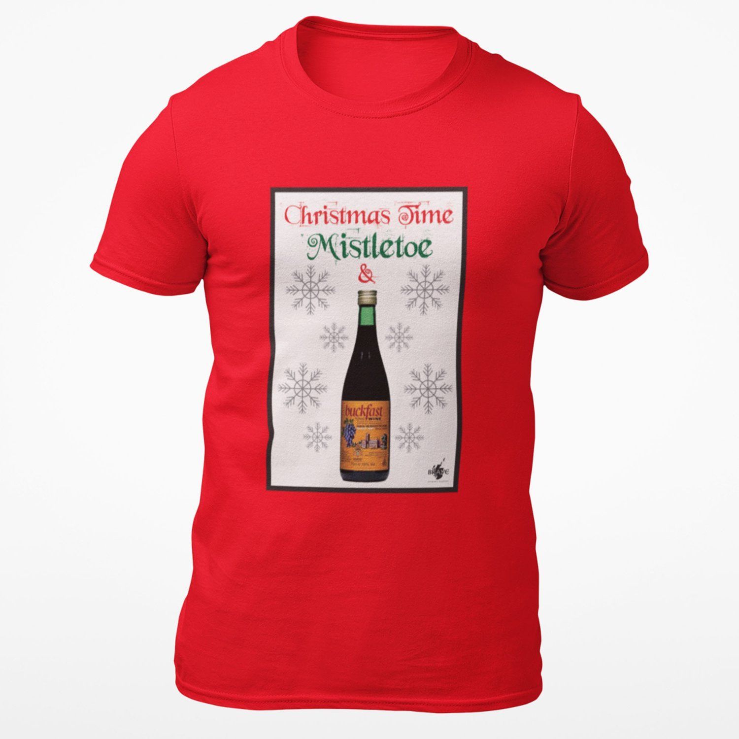 Mistletoe & Wine Scottish Christmas T-Shirt