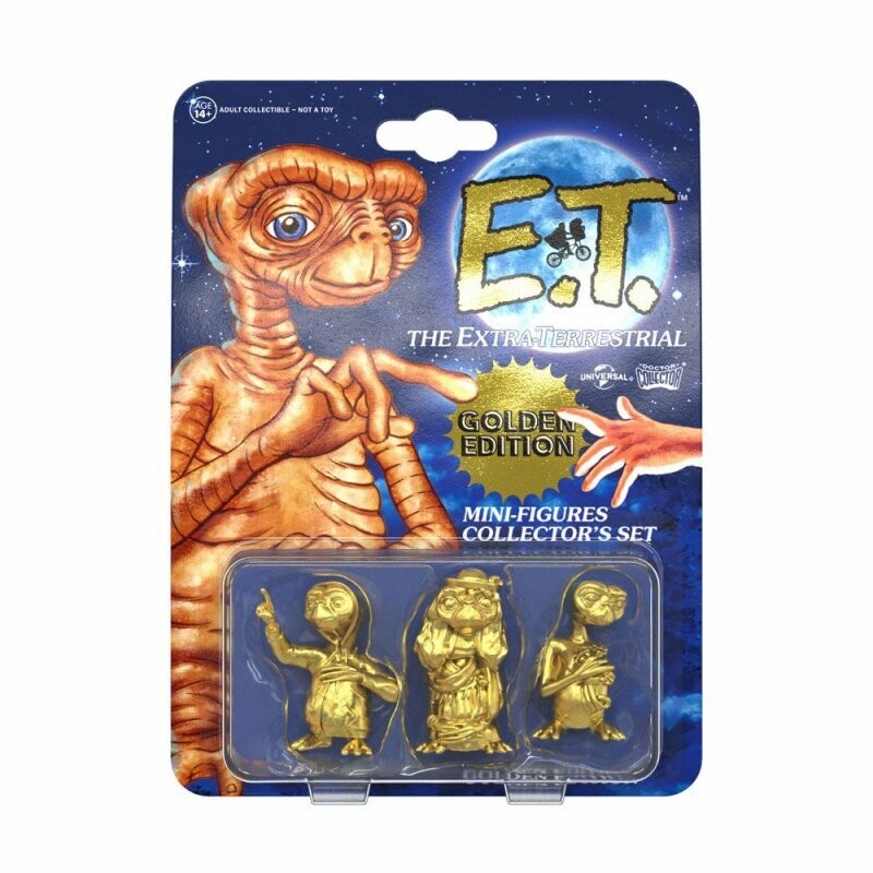 Pre-order: E.T. the Extra-Terrestrial Collector's Set Mini Figures 3-Pack Golden Edition 5 cm [11,99 EURO]
