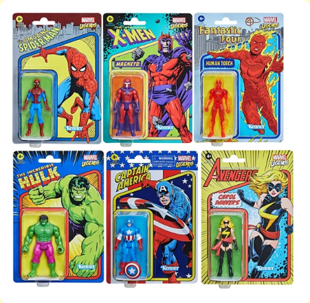 Marvel 3,75 inch retro collection wave 1 (Set of 6)