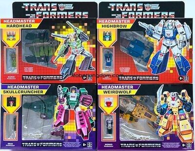 Transformers Generations Retro Headmasters  G1 Retro Assortment Set of 4 (sealed shipper)