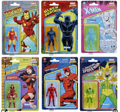 Marvel 3,75 inch retro collection wave 2 set of 6