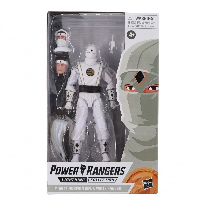 Power Rangers Lightning Collection 6-Inch Action Figure - Monsters Mighty Morphin Ninja White Ranger