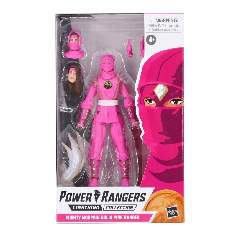 Power Rangers Lightning Collection 6-Inch Action Figure - Monsters Mighty Morphin Ninja Pink Ranger  [ box with light wear]