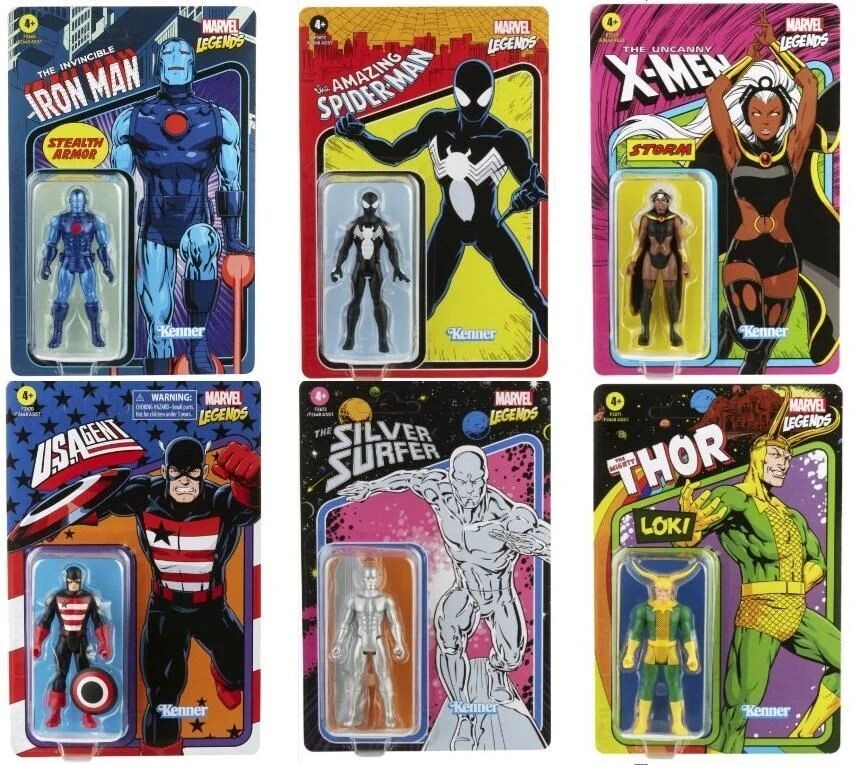 Marvel 3,75 inch retro collection wave 4: Set of 6 [70.99]