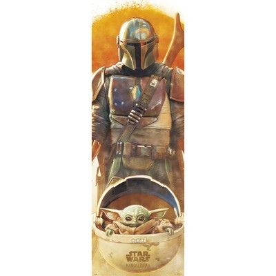 Star Wars Mandaloriann + grogu Doorposter [53 x 158 cm ]