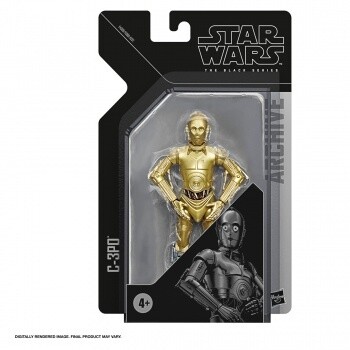 Star Wars The Black Series Archive C-3PO (kaart met slijtage of vouw)