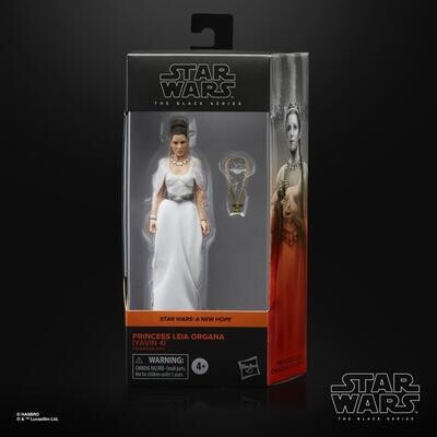 Star Wars The Black Series 6 inch/ 15 cm Princess Leia (Yavin Ceremony) (wear on left side of packaging)