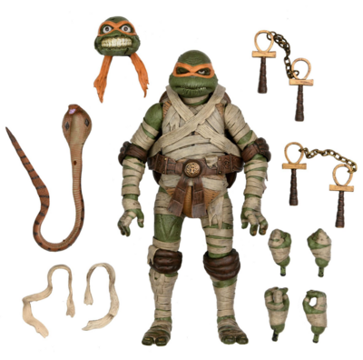 ​Pre-order: Necca Universal Monsters x Teenage Mutant Ninja Turtles Ultimate Michelangelo as The Mummy
 [33, 99]