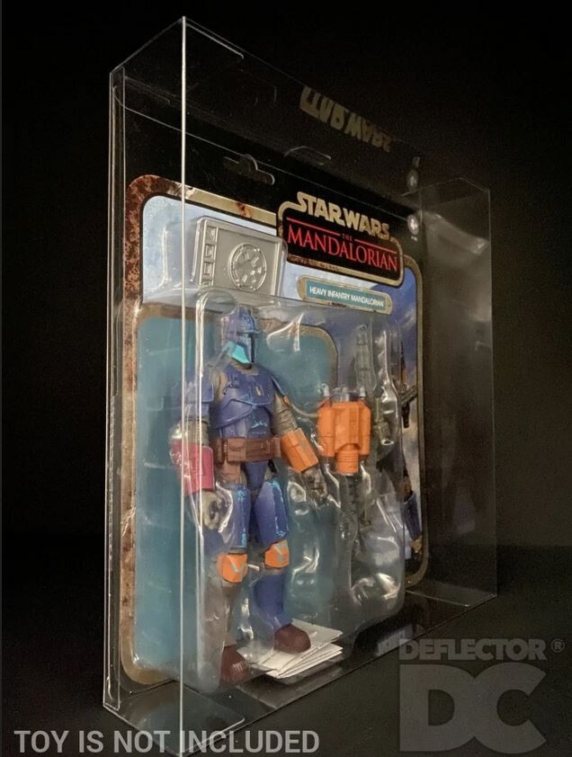 Deflector DC Star Wars Credit Collection Heavy Infantry Mandalorian Figure Display Case