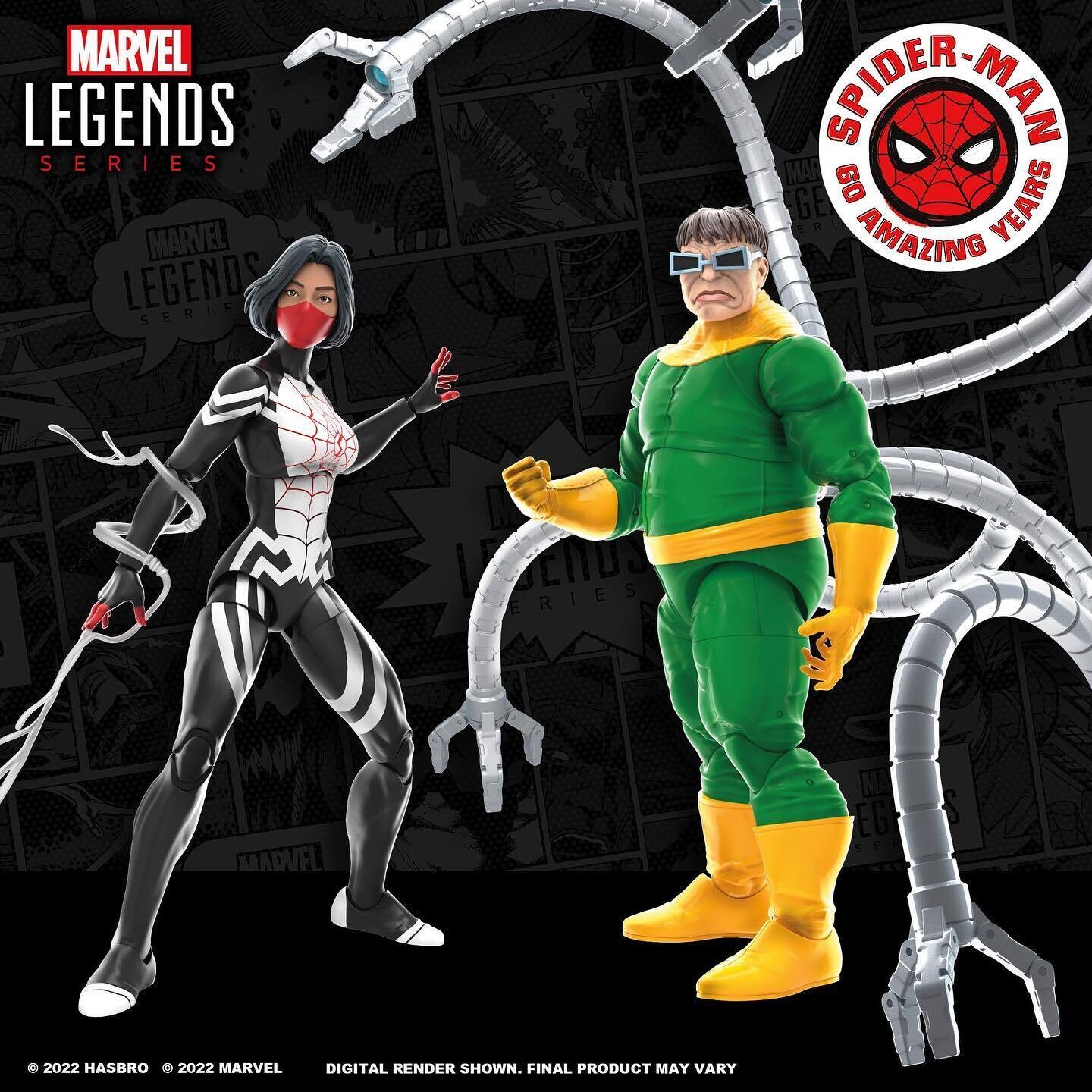 Pre-order: Marvel Legends Exclusive 60th Anniversary Silk and Doctor Octopus [74,99]