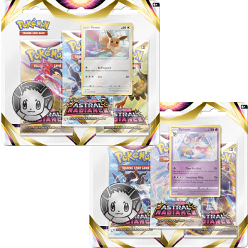 Pre-order: Pokemon - Sword & Shield 10 Astral Radiance 3-pack Blister 1 * Eevee + 1 * sylveon