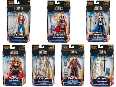 Pre-order: Marvel Legends Thor: Love and Thunder  Korg BAF wave set of 7