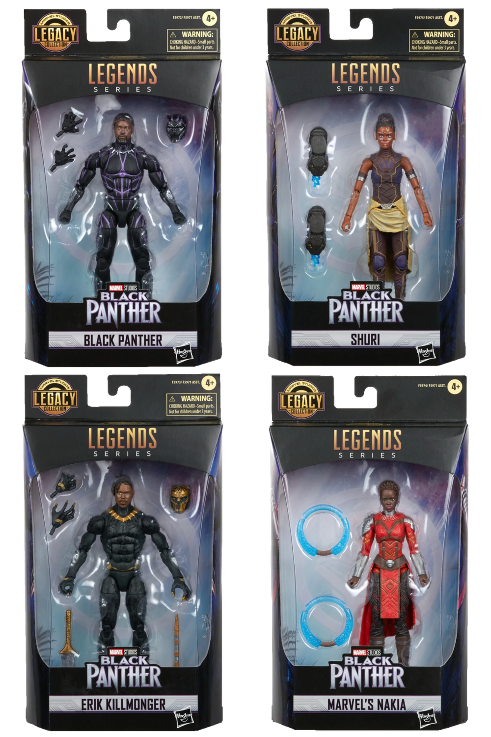 Pre-order: Marvel Legends Legacy Collection Black Panther set of 4