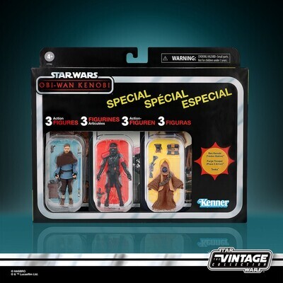 Pre-order Star Wars Vintage Collection Obi-Wan Kenobi 3 Pack – Ben Kenobi, Purge Trooper and Teeka (1 per person)