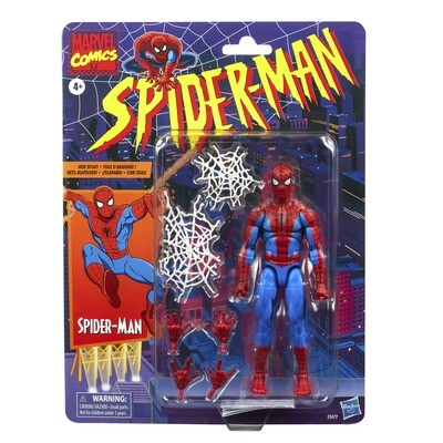 Marvel Legends 6 inch retro Spider-Man Retro Cell Shaded Spider-Man
