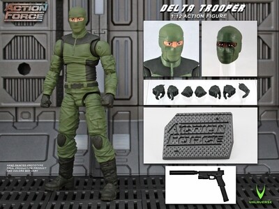 Pre-order:  Delta Trooper (Wave 2B) Action Force 1/12 Scale [6 inch] by Valaverse