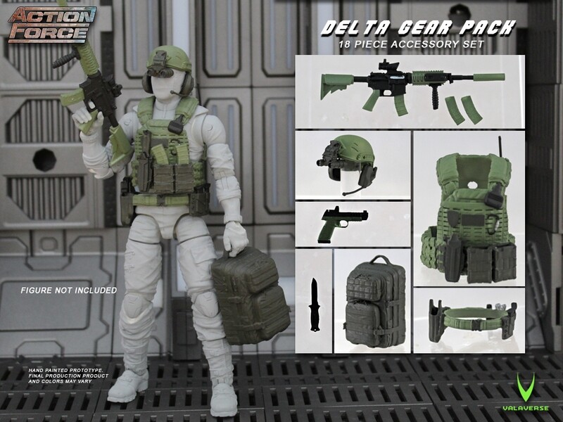 Action Force Delta Gear pack for 1/12 Scale [6 inch] figures such as