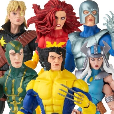 PRE-ORDER  X-Men Marvel Legends Retro 6-Inch Action Figures Wave 1 Case of 6