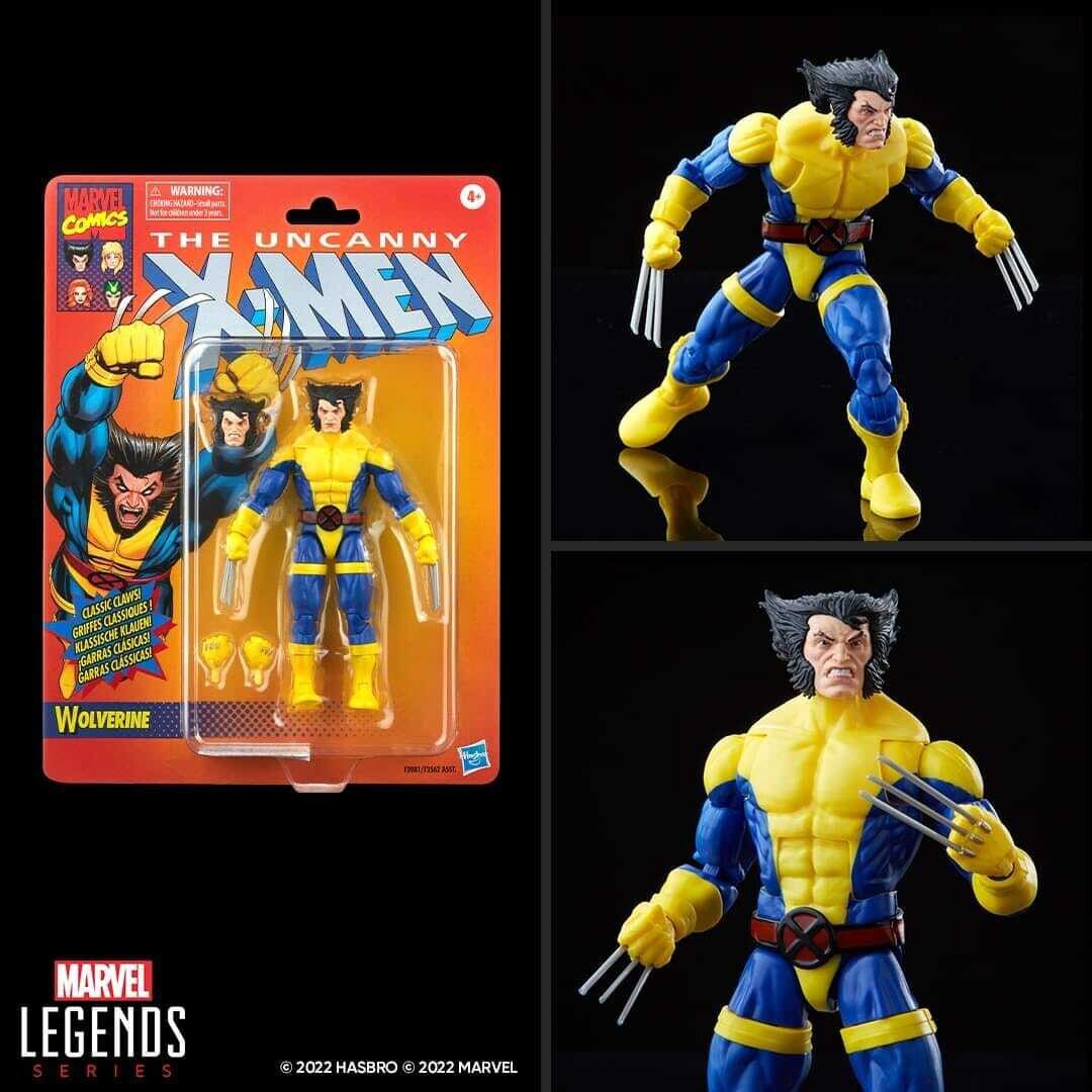 PRE-ORDER  X-Men Marvel Legends Retro 6-Inch Action Figures Wave 1 - wolverine