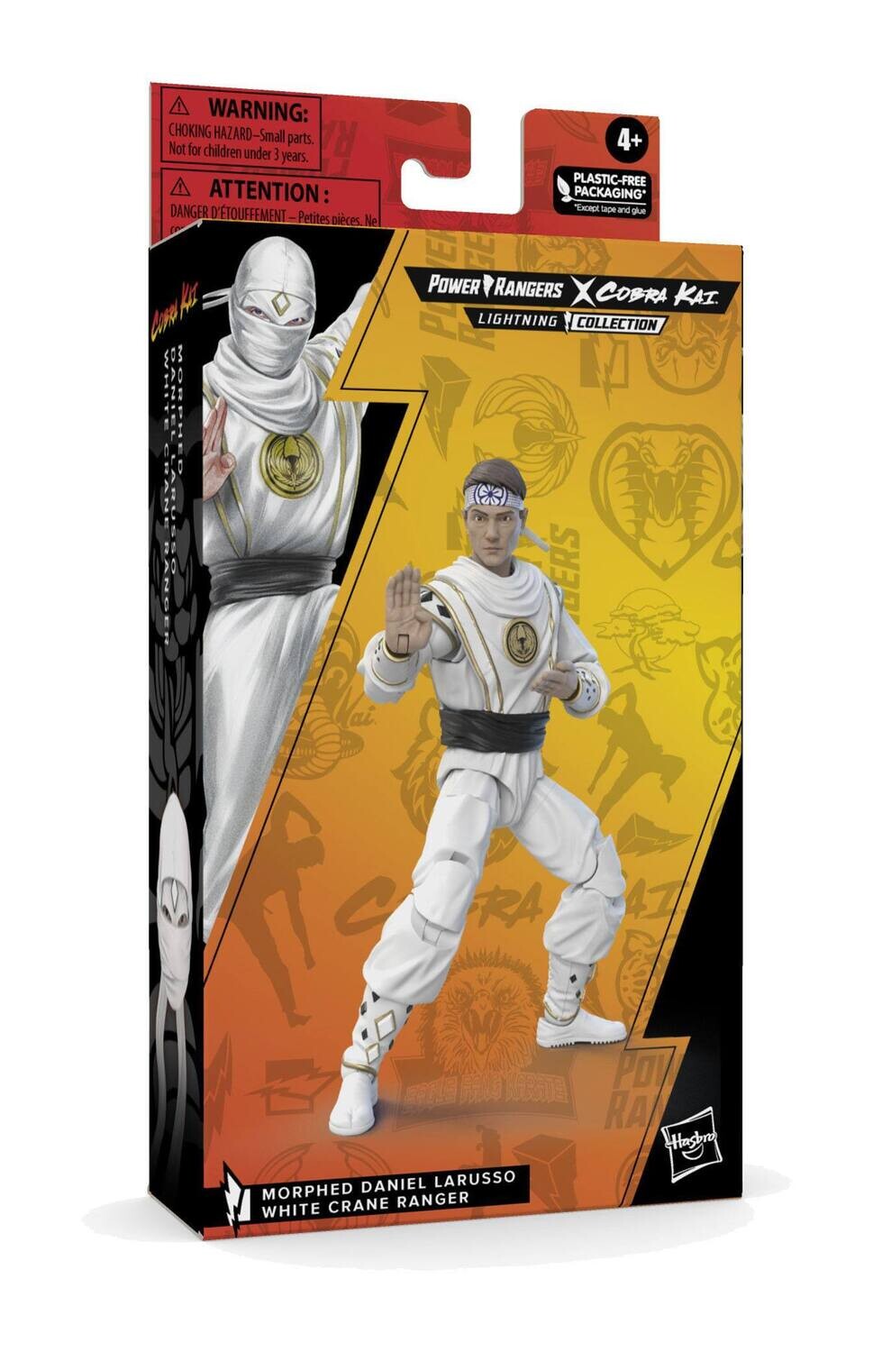 PREORDER: Power Rangers x Cobra Kai Ligtning Collection Action Figure Morphed Daniel LaRusso White Crane Ranger 15 cm